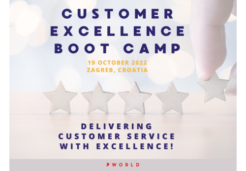 Customer Excellence Boot Camp, 19 October 2022, Zagreb, Croatia